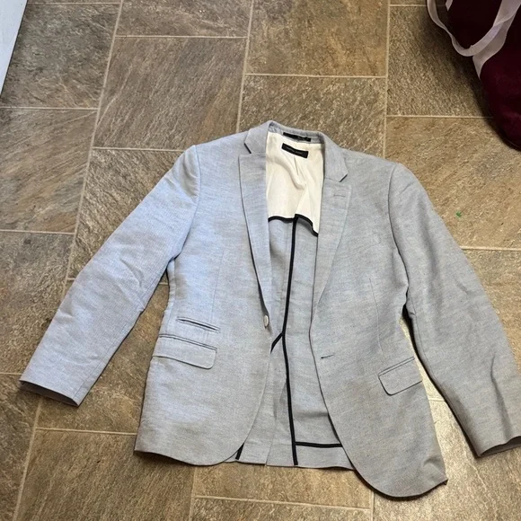 Elegant Light Gray Men's Blazer - Picture 1 of 1